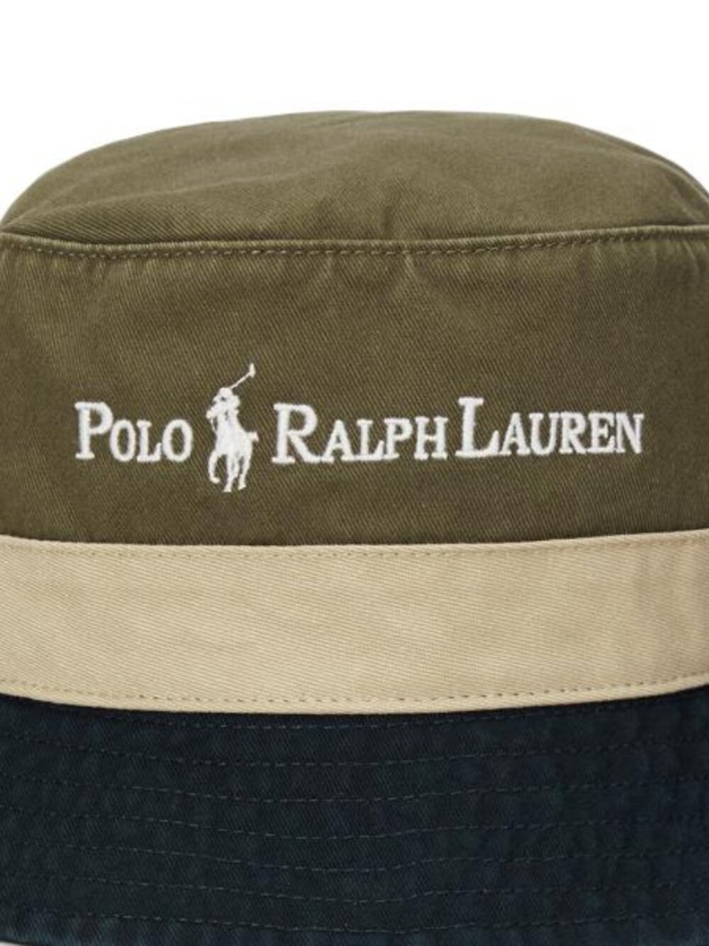 POLO RALPH LAUREN Colour-Blocked Twill Bucket Hat - Picture 2 of 3